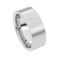 Juweel Trouwring Amici Stainless steel Langsmat 5587-M1/80 Juweel Trouwring Amici Stainless steel Langsmat 5587-M1/80