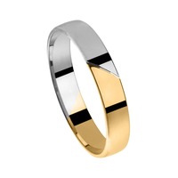 Juweel Trouwring Amici Bicolor goud 18 karaat 5722-B/40 Juweel Trouwring Amici Bicolor goud 18 karaat 5722-B/40