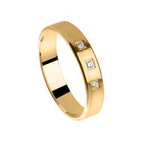 Juweel Trouwring Amici Geelgoud 18 karaat Briljant 5718-G/40 Juweel Trouwring Amici Geelgoud 18 karaat Briljant 5718-G/40