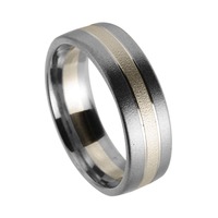 Juweel Trouwring Amici Titanium Naturel Witgoud 9 karaat 5402/01 Juweel Trouwring Amici Titanium Naturel Witgoud 9 karaat 5402/01