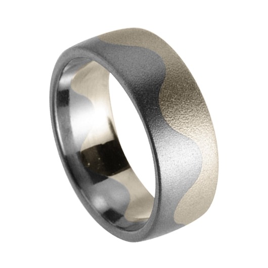 Juweel Trouwring Amici Titanium Naturel Witgoud 9 karaat 5407/01 Juweel Trouwring Amici Titanium Naturel Witgoud 9 karaat 5407/01