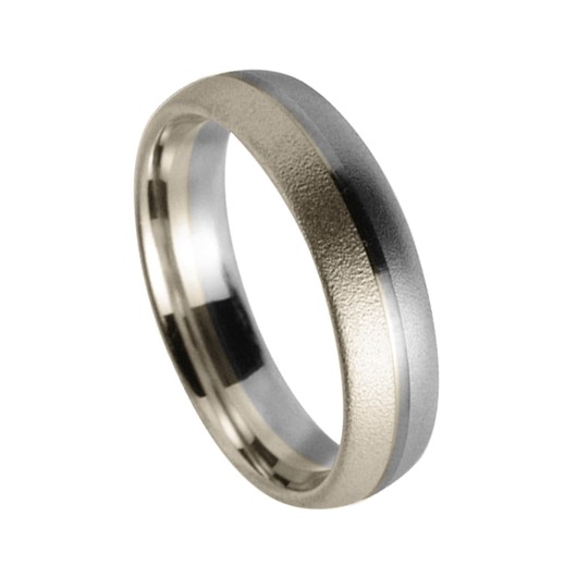 Juweel Trouwring Amici Titanium Naturel Witgoud 9 karaat 5401/01 Juweel Trouwring Amici Titanium Naturel Witgoud 9 karaat 5401/01