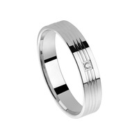 Juweel Trouwring Amici Witgoud 18 karaat Briljant 5708-W/40 Juweel Trouwring Amici Witgoud 18 karaat Briljant 5708-W/40