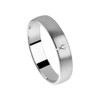 Juweel Trouwring Amici Witgoud 18 karaat Briljant 5714-W/50 Juweel Trouwring Amici Witgoud 18 karaat Briljant 5714-W/50