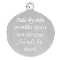 Juweel Hanger fotogravure en vingerprint staal cirkel model 12 Juweel Hanger fotogravure en vingerprint staal cirkel model 12