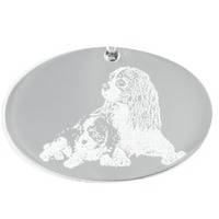 Juweel Hanger fotogravure vingerprint met extra tekst gravure staal ovaal model 8 Juweel Hanger fotogravure vingerprint met extra tekst gravure staal ovaal model 8