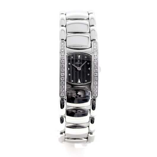 Horloge Ebel Beluga Manchette 9057A28 Diamonds '372/48133' TWDH