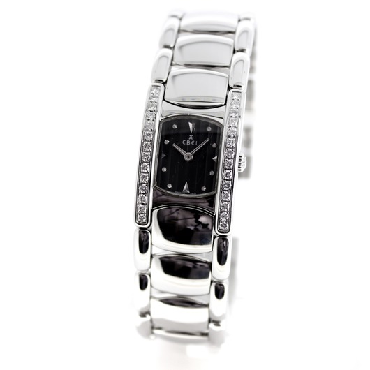 Horloge Ebel Beluga Manchette 9057A28 Diamonds '372/48133' TWDH