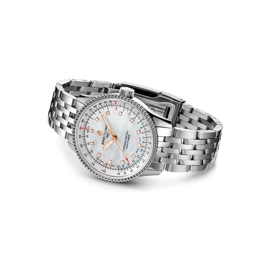 Horloge BREITLING NAVITIMER 1 AUTOMATIQUE 35 Parelmoer diamant A17395211A1A1