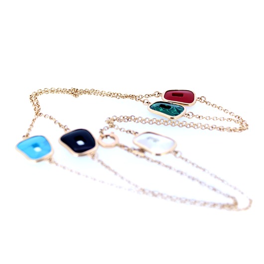 Juweel Collier Mattioli Puzzle multicolor trapezoids MGI054R044 '755'twdh'