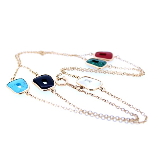Juweel Collier Mattioli Puzzle multicolor trapezoids MGI054R044 '755'twdh'