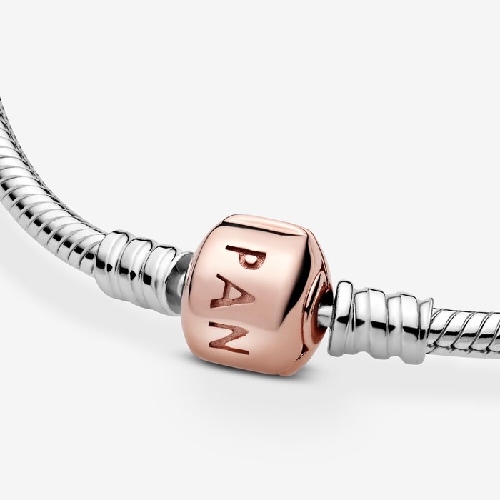 Juweel Pandora Moments Snake Chain Armband Rose 580702