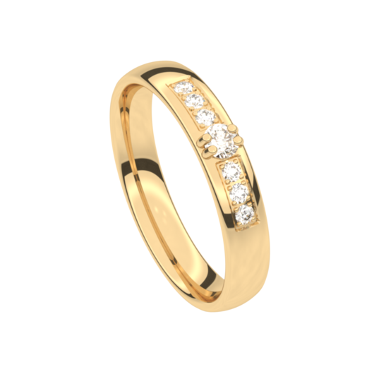 Juweel Trouwring Traditions geelgoud 18 karaat Briljant 6T160HG/40 Juweel Trouwring Traditions geelgoud 18 karaat Briljant 6T160HG/40