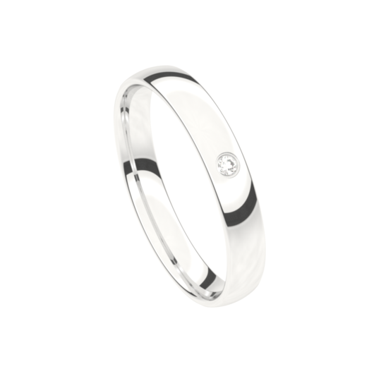 Juweel Trouwring Traditions Witgoud 18 karaat Briljant 6T120AW/35 Juweel Trouwring Traditions Witgoud 18 karaat Briljant 6T120AW/35