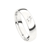 Juweel Trouwring Traditions Witgoud 18 karaat Briljant 6T160GW/50 Juweel Trouwring Traditions Witgoud 18 karaat Briljant 6T160GW/50