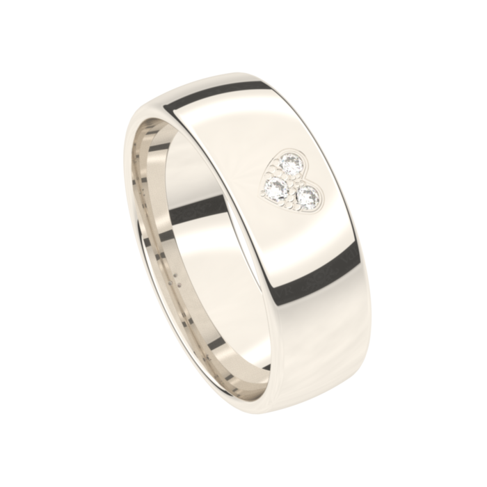 Juweel Trouwring Traditions witgoud 18 karaat briljant 7T160IN_70