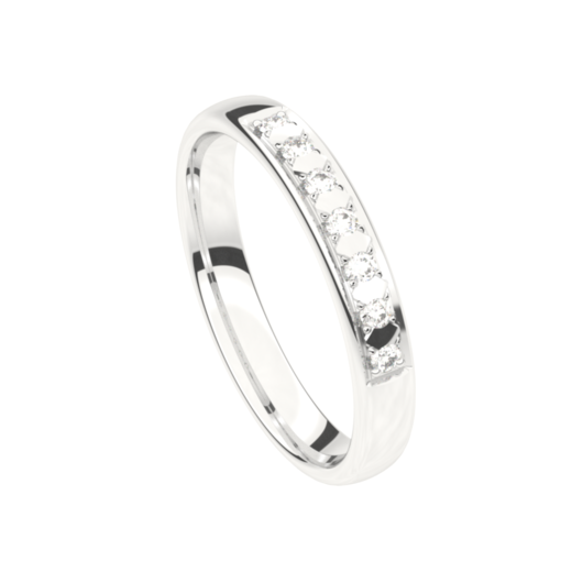 Juweel Trouwring Traditions witgoud Briljant 7T160KW/35 Juweel Trouwring Traditions witgoud Briljant 7T160KW/35