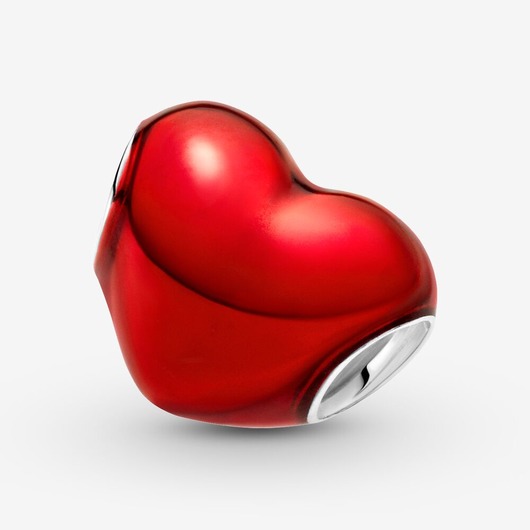 Juweel PANDORA Metallic Red Heart 799291C02 