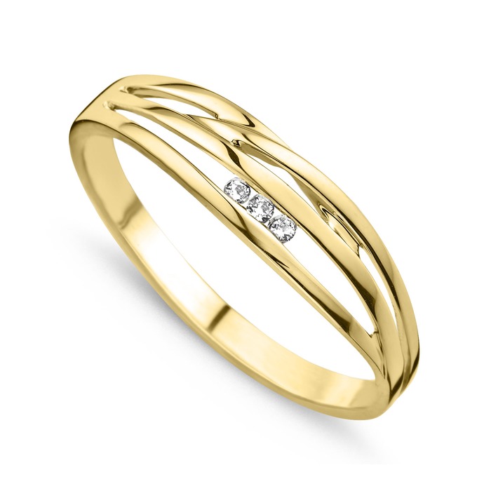 Juweel Dulci Nea ring geelgoud 18karaat briljanten RGDA-8503 
