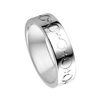 Juweel Trouwring Amici Stainless steel Hoogglans 5591-PC/60 Juweel Trouwring Amici Stainless steel Hoogglans 5591-PC/60