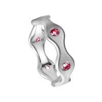 Juweel Trouwring Amici Stainless steel Parelmat Zirconium 6CC2S2R/61 Juweel Trouwring Amici Stainless steel Parelmat Zirconium 6CC2S2R/61