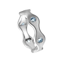 Juweel Trouwring Amici Stainless steel Parelmat Zirconium 6CC2S2B/61 Juweel Trouwring Amici Stainless steel Parelmat Zirconium 6CC2S2B/61