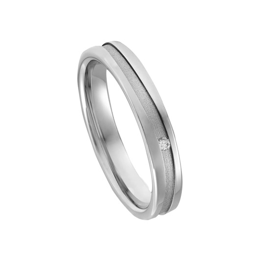 Juweel Trouwring Amici Zilver 925 Briljant 5642-Z1/40 Juweel Trouwring Amici Zilver 925 Briljant 5642-Z1/40