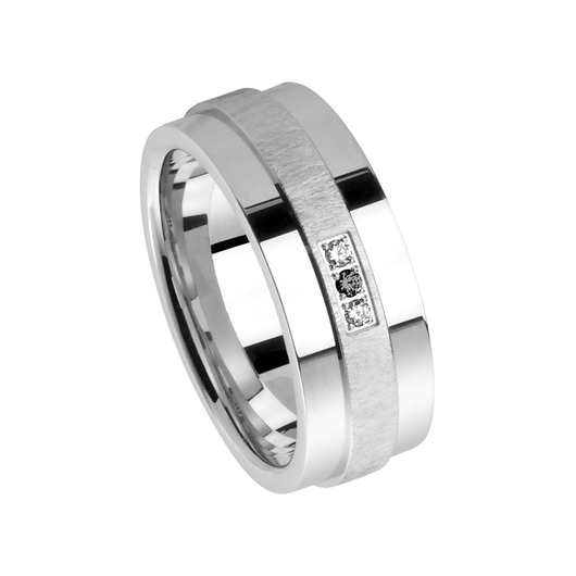 Juweel Trouwring Amici Zilver 925 Zirconium 5225-CA/01 Juweel Trouwring Amici Zilver 925 Zirconium 5225-CA/01