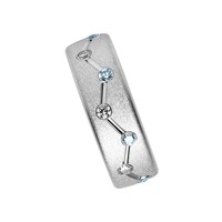 Juweel Trouwring Amici Zilver 925 Parelmat Zirconium 5227-CB/01 Juweel Trouwring Amici Zilver 925 Parelmat Zirconium 5227-CB/01