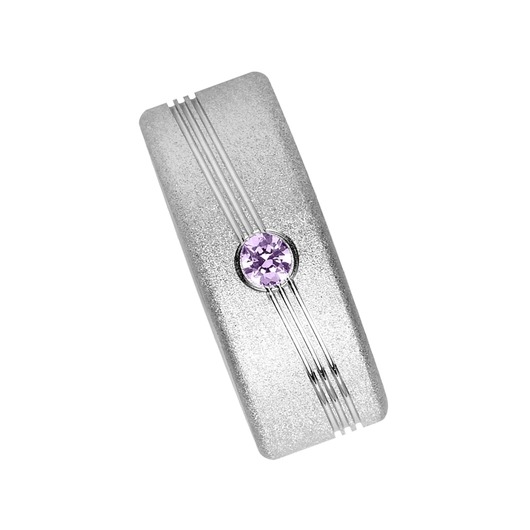 Juweel Trouwring Amici Zilver 925 Parelmat Zirconium 5231-V/01 Juweel Trouwring Amici Zilver 925 Parelmat Zirconium 5231-V/01