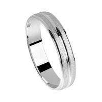 Juweel Trouwring Amici Witgoud 18 karaat 5710-W/40 Juweel Trouwring Amici Witgoud 18 karaat 5710-W/40