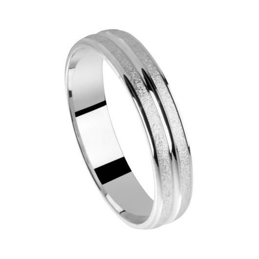 Juweel Trouwring Amici Witgoud 18 karaat 5710-W/40 Juweel Trouwring Amici Witgoud 18 karaat 5710-W/40