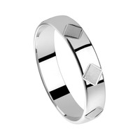 Juweel Trouwring Amici Witgoud 18 karaat 5705-W/40 Juweel Trouwring Amici Witgoud 18 karaat 5705-W/40