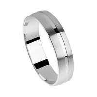 Juweel Trouwring Amici Witgoud 18 karaat 5715-W/40 Juweel Trouwring Amici Witgoud 18 karaat 5715-W/40