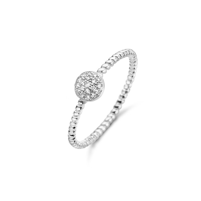 Juweel DIAMANTI PER TUTTI GALAXY TWISTED RING WHITE M1037 
