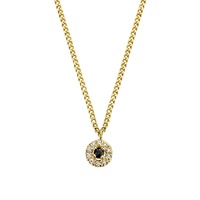 Juweel DIAMANTI PER TUTTI BLACK HALO NECKLACE YELLOW M1849  Juweel DIAMANTI PER TUTTI BLACK HALO NECKLACE YELLOW M1849