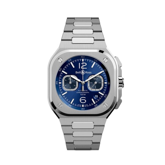 Horloge Bell & Ross BR 05 Chrono Blue Steel BR05C-BU-ST/SST