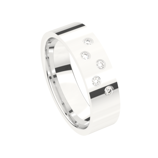 Juweel Trouwring Traditions witgoud 18 karaat Briljant 8T160FW/60 Juweel Trouwring Traditions witgoud 18 karaat Briljant 8T160FW/60