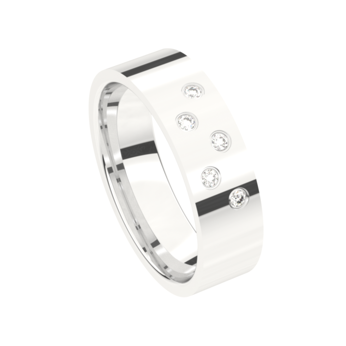 Juweel Trouwring Traditions witgoud 18 karaat Briljant 8T160FW/60