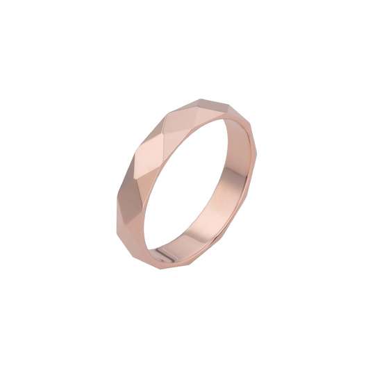 Juweel Atelier P Pierre trouwring rosegoud 18 karaat AP R 001 4 R Juweel Atelier P Pierre trouwring rosegoud 18 karaat AP R 001 4 R
