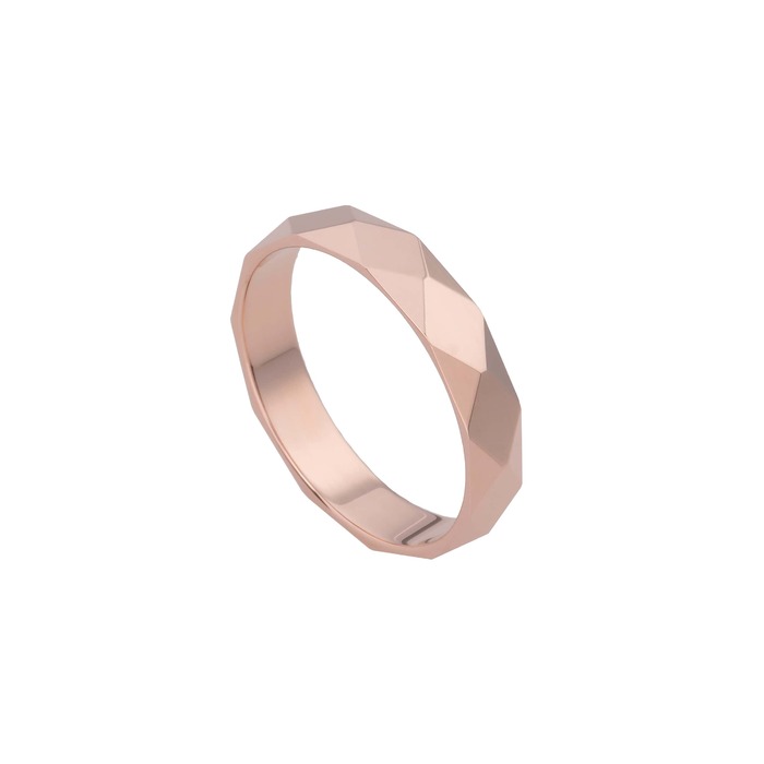 Juweel Atelier P Pierre trouwring rosegoud 18 karaat AP R 001 4 R