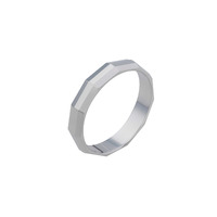 Juweel Atelier P Armand trouwring witgoud 18 karaat AP R 002 4 W Juweel Atelier P Armand trouwring witgoud 18 karaat AP R 002 4 W