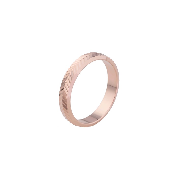 Juweel Atelier P Julia trouwring rosegoud 18 karaat AP R 004 4 R