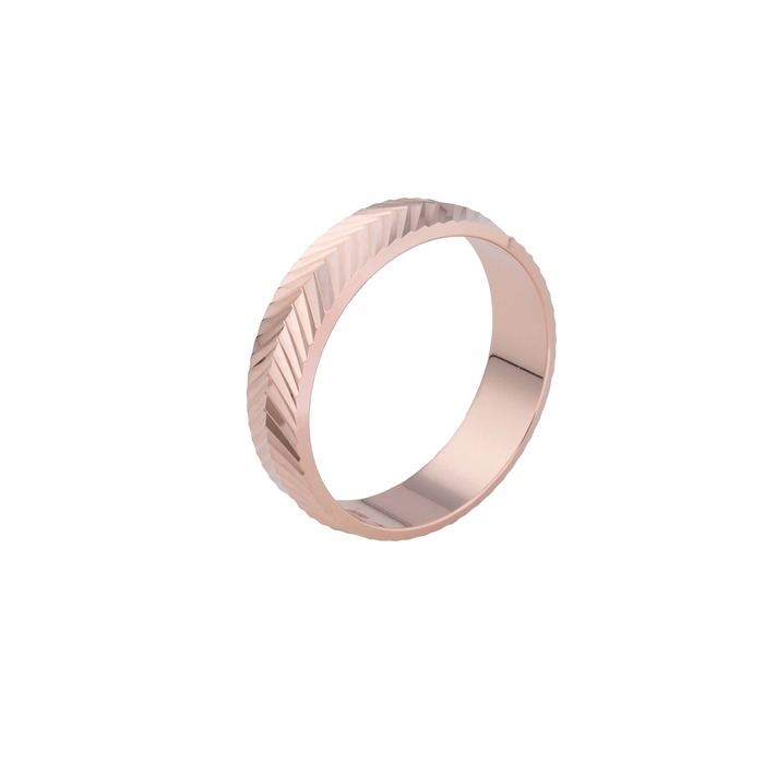 Juweel Atelier P Julia trouwring rosegoud 18 karaat AP R 004 6 R