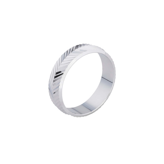 Juweel Atelier P Julia trouwring witgoud 18 karaat AP R 004 6 W Juweel Atelier P Julia trouwring witgoud 18 karaat AP R 004 6 W