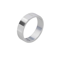 Juweel Atelier P Johan trouwring witgoud 18 karaat AP R 005 6 W Juweel Atelier P Johan trouwring witgoud 18 karaat AP R 005 6 W