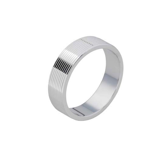 Juweel Atelier P Johan trouwring witgoud 18 karaat AP R 005 6 W Juweel Atelier P Johan trouwring witgoud 18 karaat AP R 005 6 W