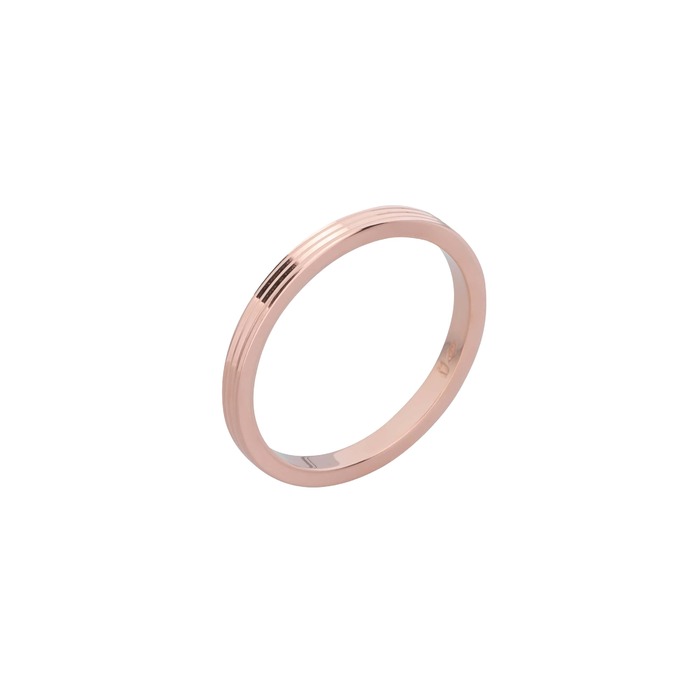 Juweel Atelier P Johan trouwring rosegoud 18 karaat AP R 005 2 R