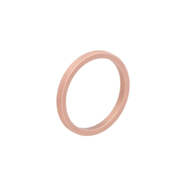 Juweel Atelier P Julie trouwring rosegoud 18 karaat AP R 006 2 R