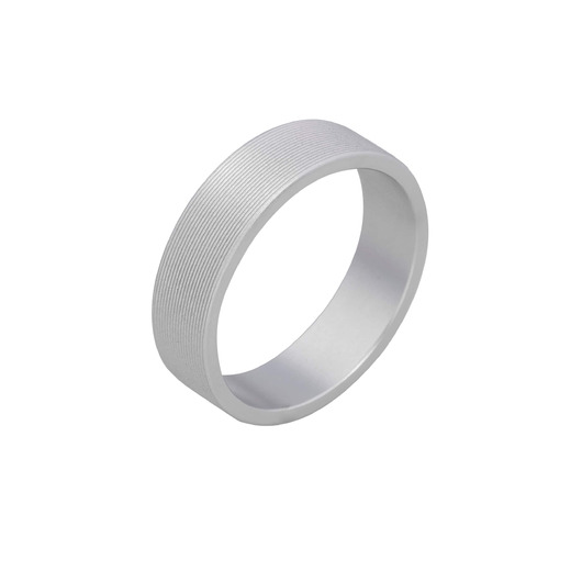 Juweel Atelier P Julie trouwring witgoud 18 karaat AP R 006 6 W Juweel Atelier P Julie trouwring witgoud 18 karaat AP R 006 6 W